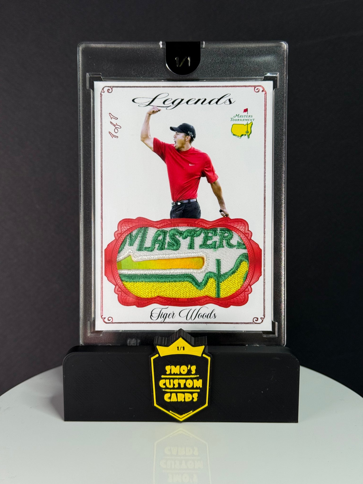 Tiger Woods Legends Ruby Fist Pump Masters Patch 1/1