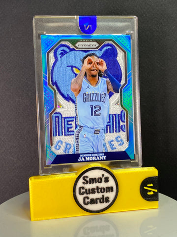 Ja Morant Prizm Blue Goggles Grizzlies Patch 1/1