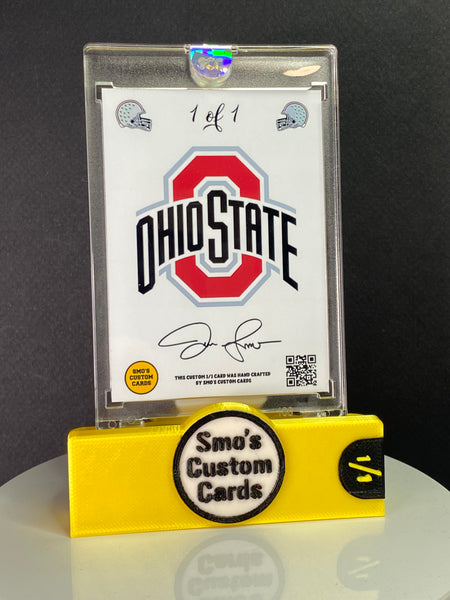 Marvin Harrison Jr Red Ice Ohio State Patch 1/1