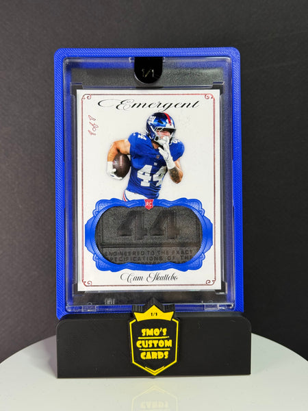 Cam Skattebo New York Giants Laundry Tag Patch 1/1