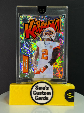 Emeka Egbuka Flex Celebration Creamsicle Jersey KABOOM 1/1
