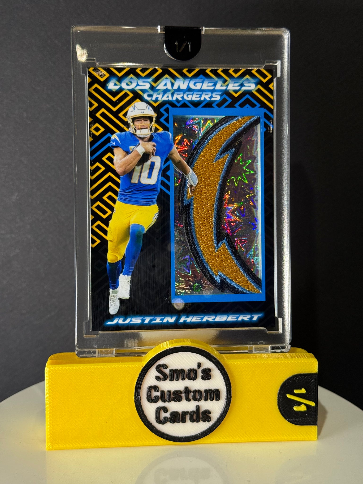 Justin Herbert LA Chargers Bolt Patch 1/1