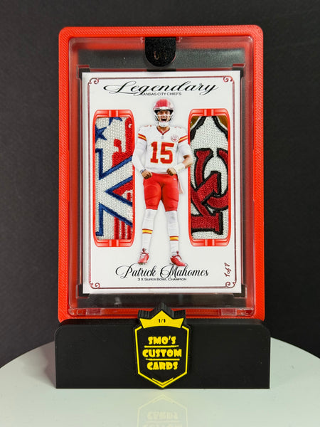 Patrick Mahomes Legendary Kansas City Chiefs / AFC North Dual Patch 1/1