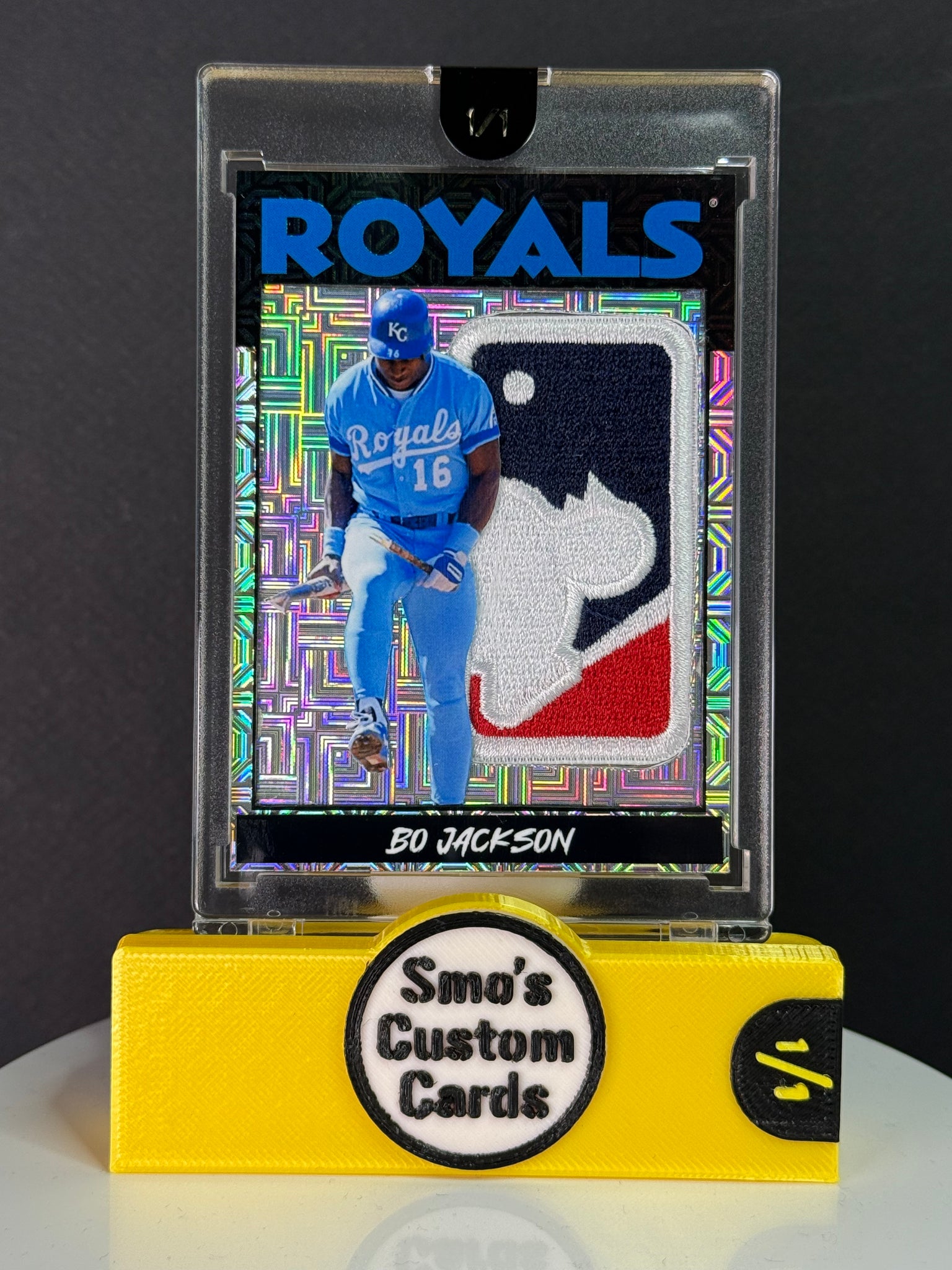 Bo Jackson 1985 Throwback Bat Break Logoman Patch 1/1