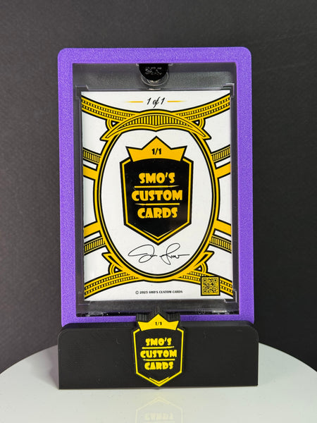 Lamar Jackson Prizm Purple Baltimore Ravens Triple Patch 1/1
