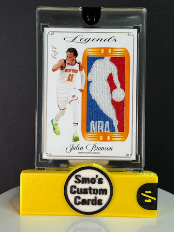 Jalen Brunson Legenda Orange NBA Logoman Patch 1/1