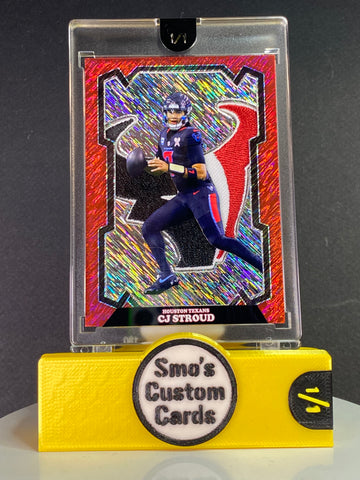 CJ Stroud Red Sparkle On The Move Houston Texans Patch 1/1