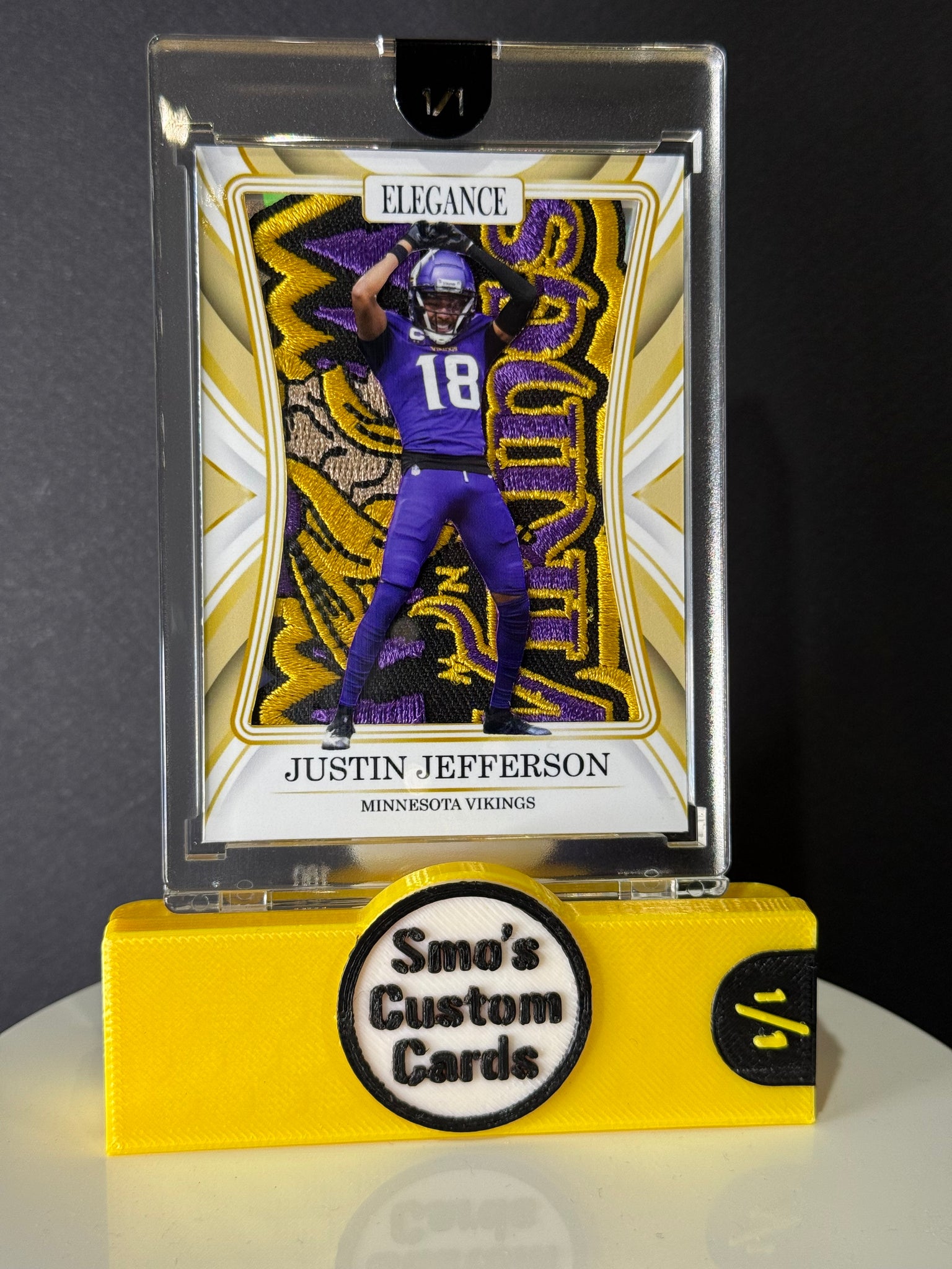Justin Jefferson Elegance Vikings Patch 1/1