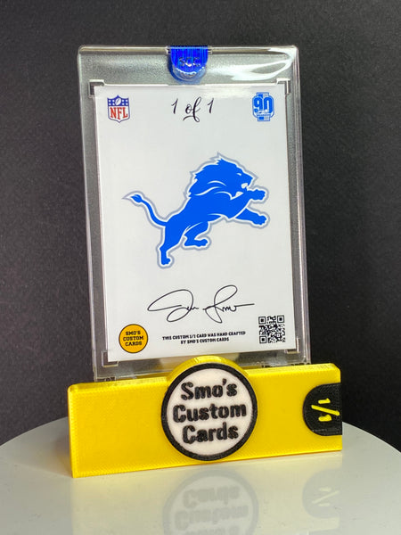 Jahmyr Gibbs Optic Blue Lazer Rated Rookie Lions Patch 1/1