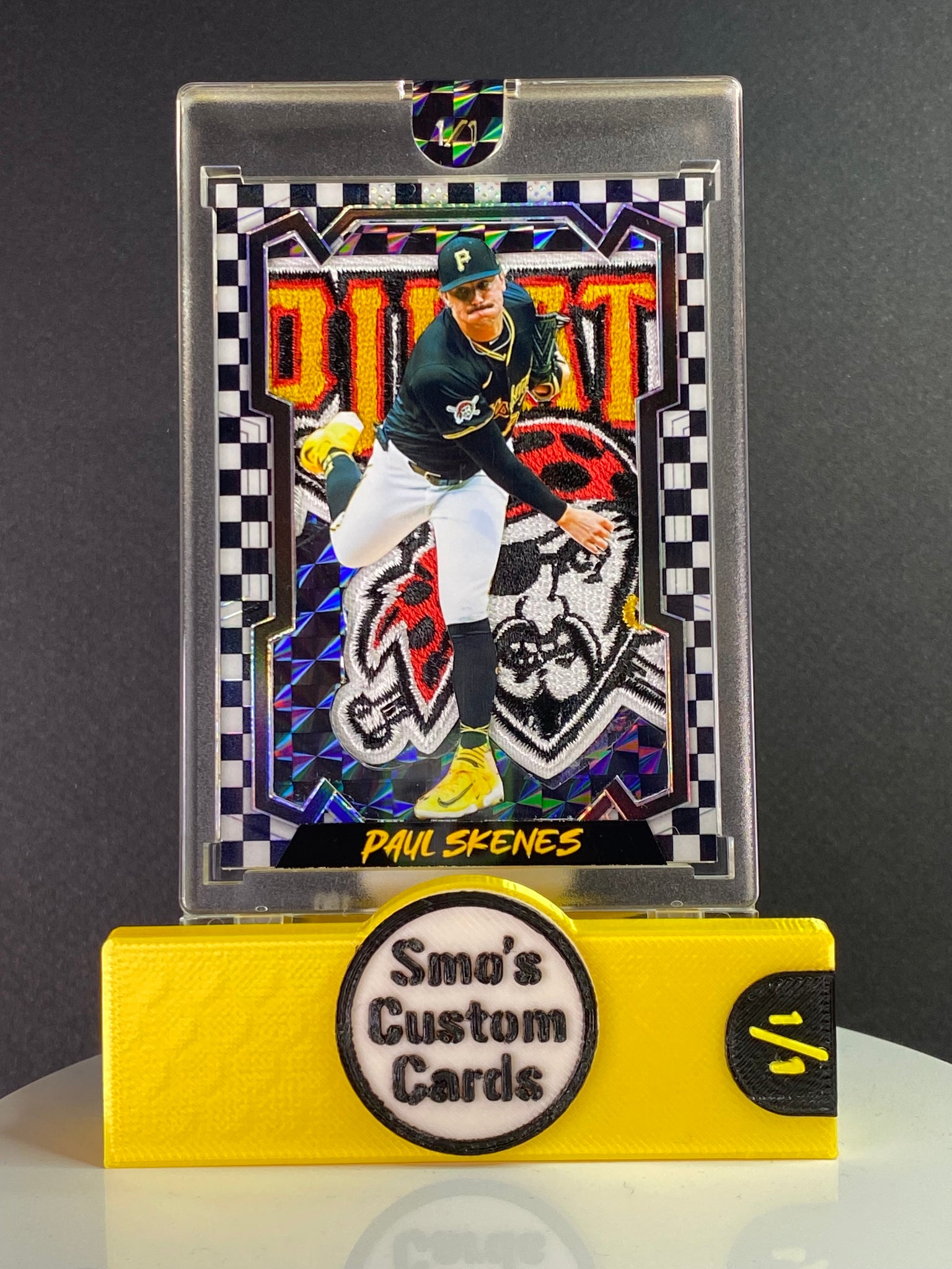 Paul Skenes Checkerboard Throwback Pirates Patch 1/1