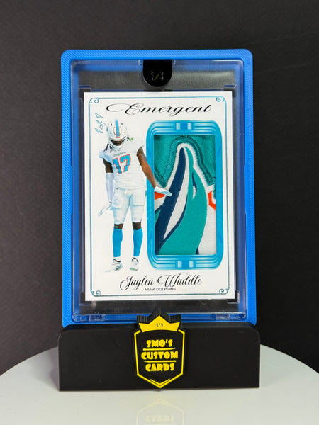 Jaylen Waddle Emergent Miami Dolphins Jersey Patch 1/1