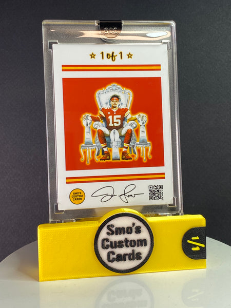 Patrick Mahomes Red Gold Split Super Bowl Champions Patch 1/1