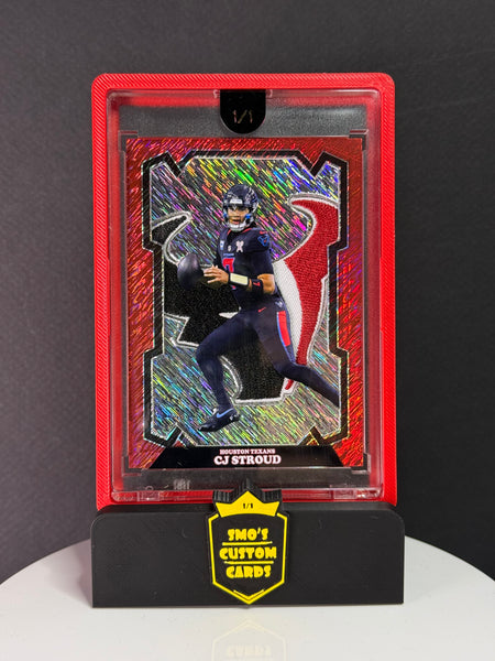 CJ Stroud Prizm Red Shimmer Houston Texans Patch 1/1