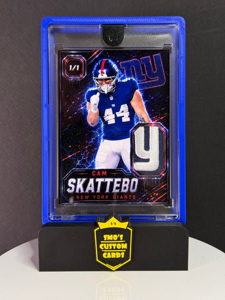 Cam Skattebo TD Celly Giants Patch 1/1