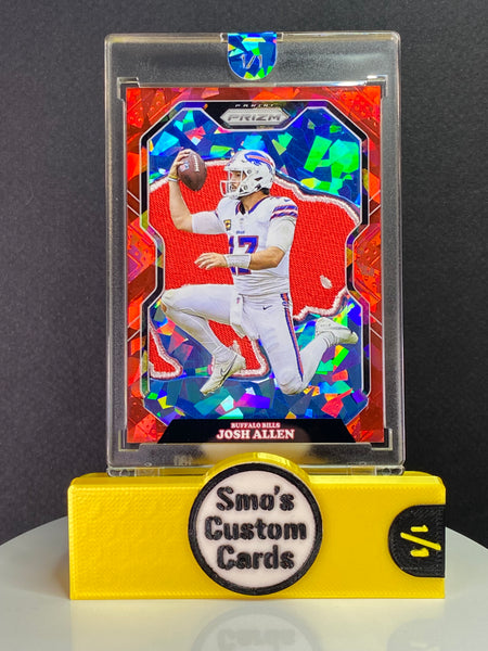 Josh Allen Prizm Red Ice TD Finger-roll Throwback Bills Patch 1/1