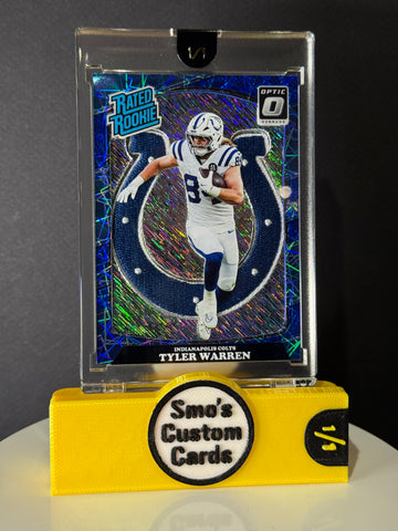 Tyler Warren Blue Lazer Rater Rookie Colts Patch 1/1
