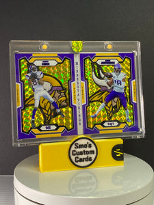 Randy Moss / Justin Jefferson Minnesota Vikings Patch 1/1 Booklet