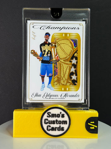 Shai Gilgeous-Alexander Champions Gold Larry O’Brian Trophy Patch 1/1