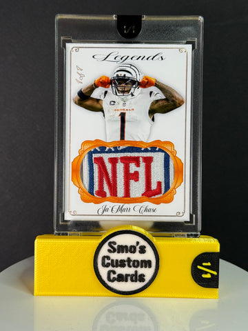Ja’Marr Chase Legends Orange Alt Uniforms NFL Shield Patch 1/1