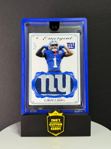 Malik Nabers Emergent New York Giants Patch 1/1