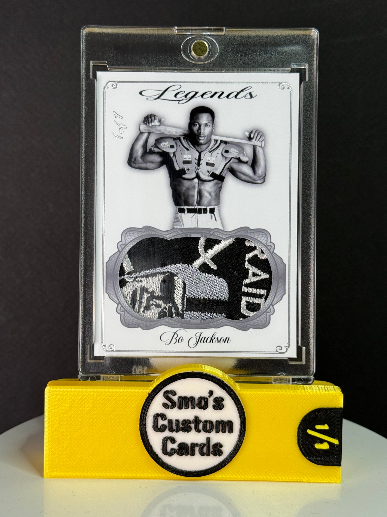 Bo Jackson Legends Silver Bo Knows Raiders Patch 1/1