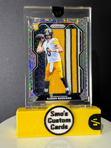 Aaron Rodgers Silver Power Steelers Jersey Patch 1/1