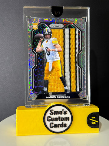 Aaron Rodgers Silver Power Steelers Jersey Patch 1/1