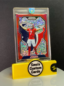CJ Stroud Red Holo RC Texans Patch 1/1