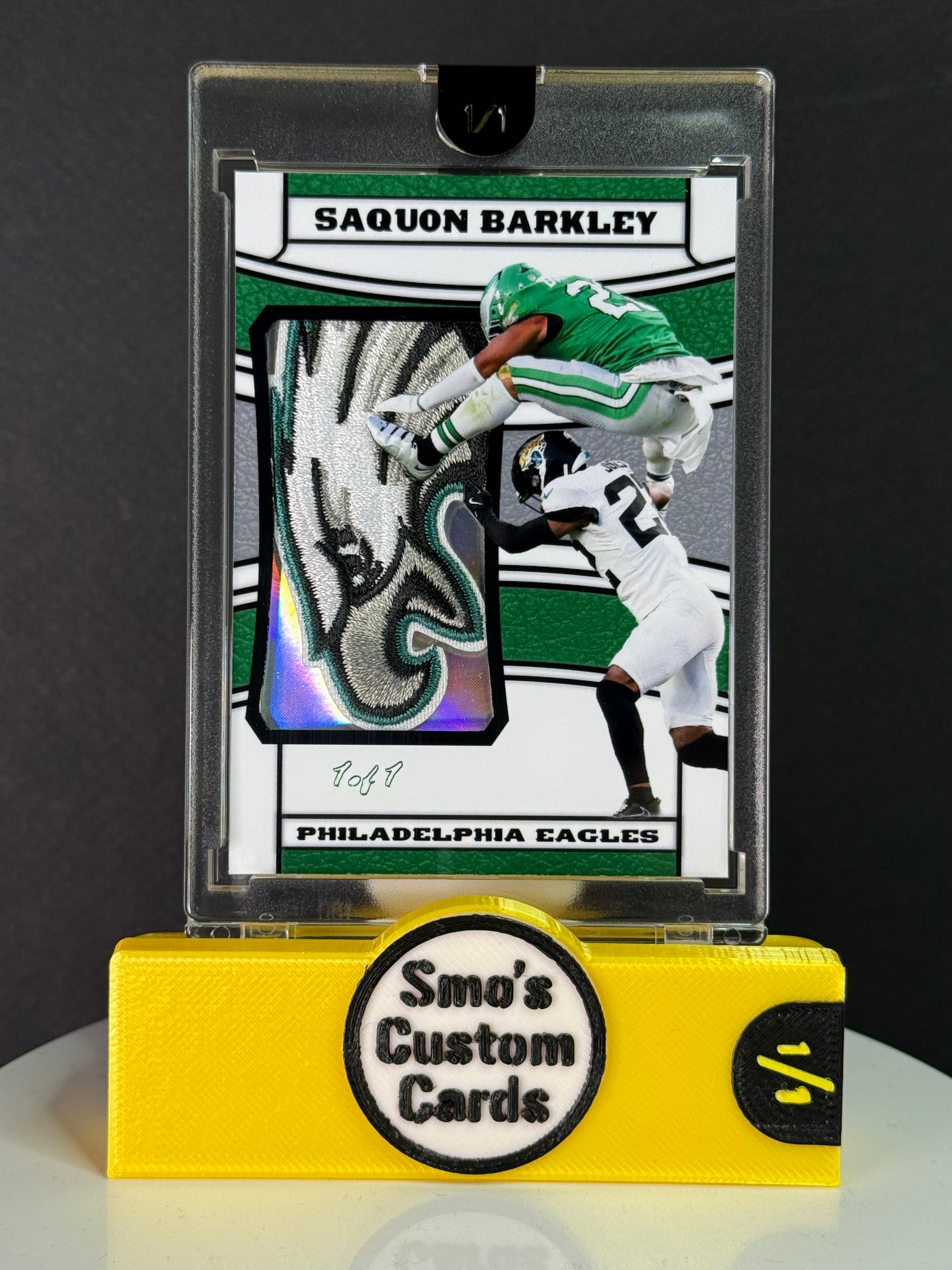 Saquon Barkley Reverse Hurdle Philadelphia Eagles Patch 1/1