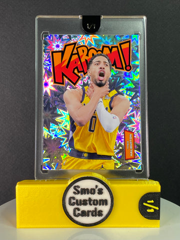Tyrese Haliburton Choke Celebration KABOOM 1/1