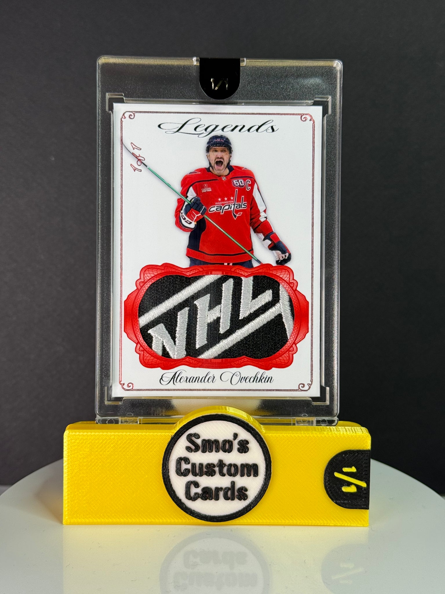 Alexander Ovechkin Legends NFL Shield Patch 1/1