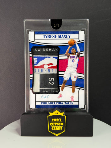Tyrese Maxey Swingman Laundry Tag Patch 1/1