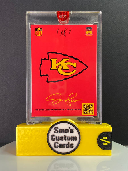 Patrick Mahomes Prizm Gold Shimmer Chiefs Patch 1/1