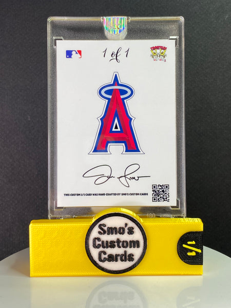 Shohei Ohtani / Mike Trout Prizm Red Dual Angels Patch 1/1