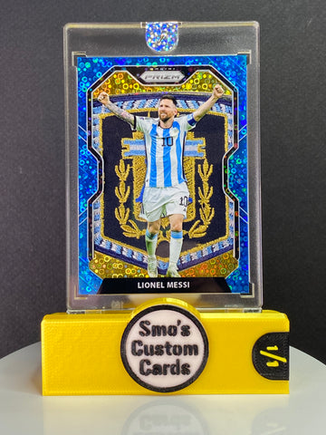 Lionel Messi Prizm Blue Disco Argentina Patch 1/1