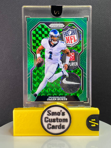 Jalen Hurts Prizm Green Triple Tag Patch 1/1