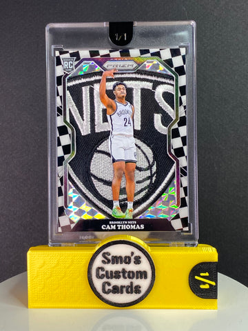 Cam Thomas Prizm Checkerboard Brooklyn Nets Patch 1/1