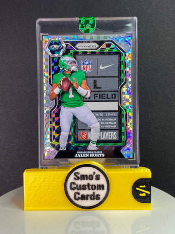 Jalen Hurts Prizm Silver Power Laundry Tag 1/1