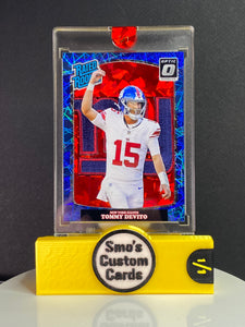 Tommy Passing Paisan” DeVito Optic Blue Lazer Rated Rookie Giants Patch 1/1