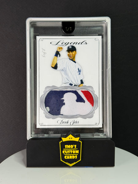 Derek Jeter Legends New York Yankees MLB Logoman Patch 1/1