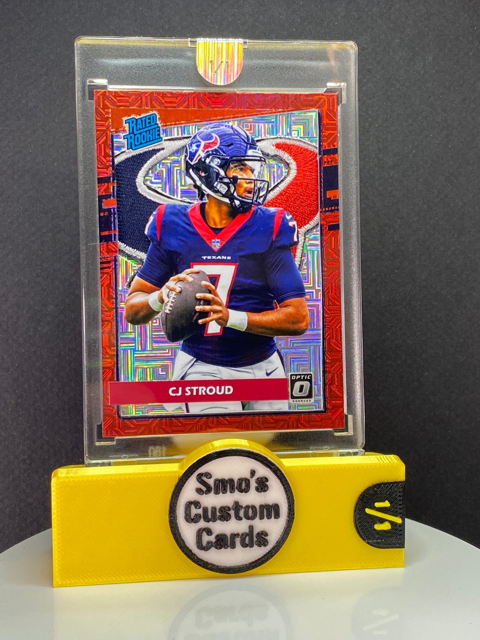 CJ Stroud Optic Red Mojo Rated Rookie Texans Patch 1/1