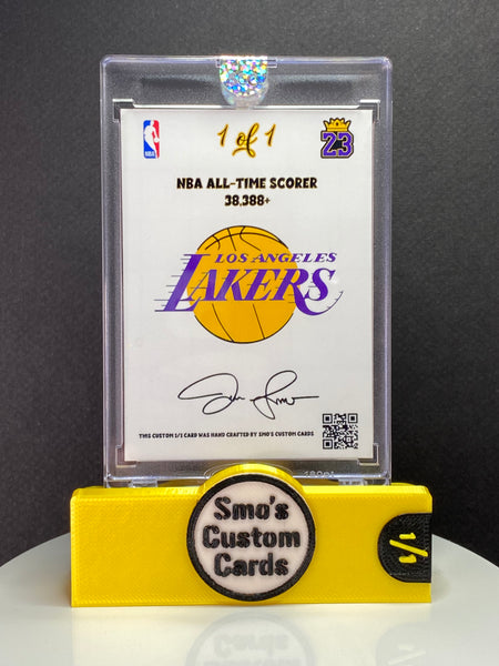 Lebron James Prizm Purple Disco NBA Logoman Patch 1/1