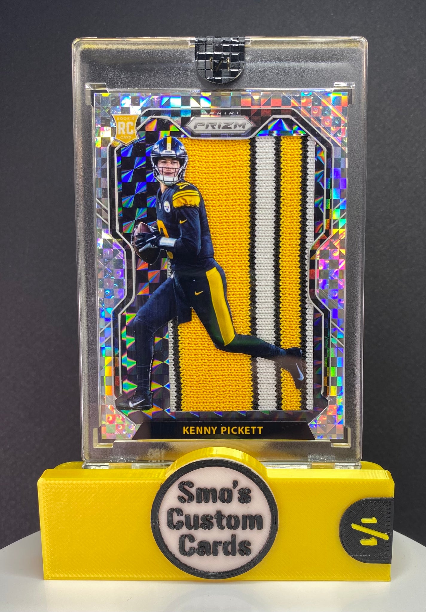 Kenny Pickett Prizm Checkerboard Steelers Jersey 1/1 – Smo's Custom Cards