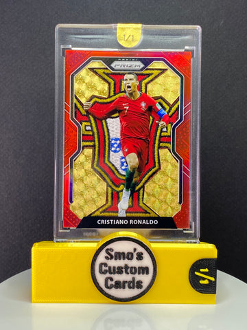 Cristiano Ronaldo Prizm Red Portugal Patch 1/1