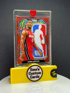 Himmy Butler Prizm Red Disco NBA Logoman Patch 1/1