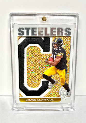 Chase Claypool Gold Sparkle Letterman 1/1