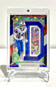 Stefon Diggs Red White Blue Cracked Ice Letterman 1/1