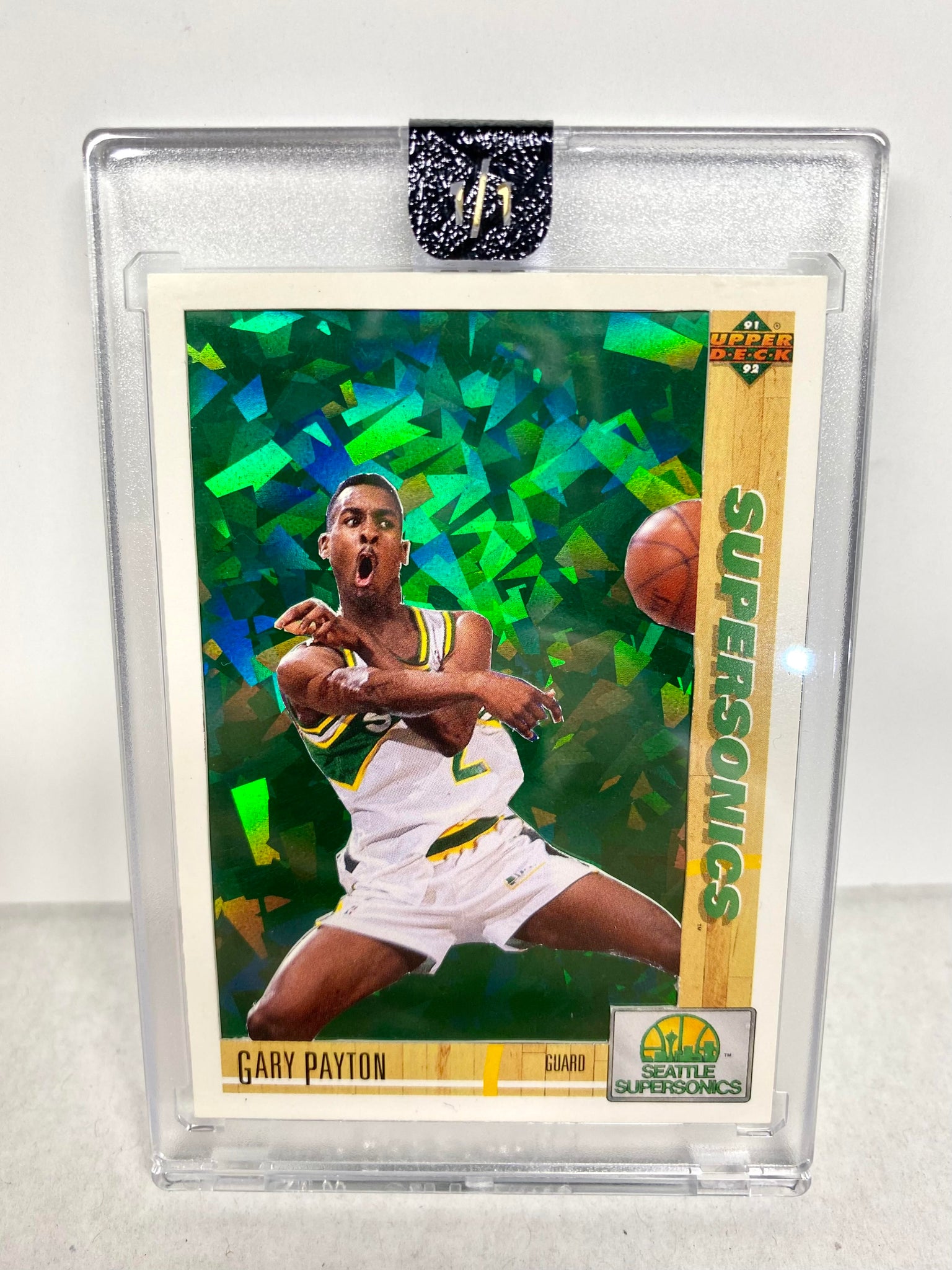 Gary Payton Green Cracked Ice 1/1