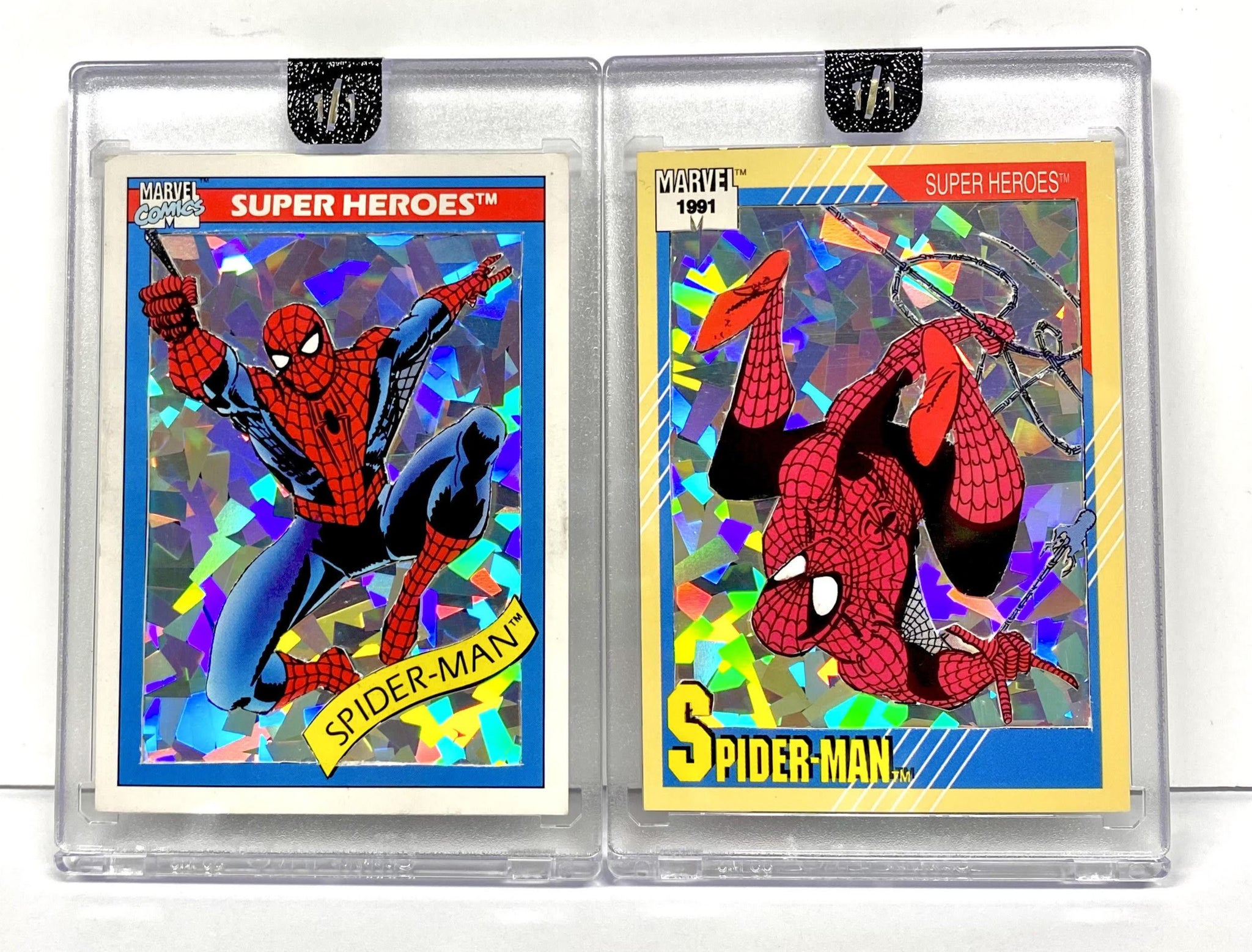 1990 / 1991 Marvel Spider-man Cracked Ice 1/1 Set