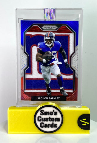 Saquon Barkley Prizm RWB NY Giants Patch 1/1